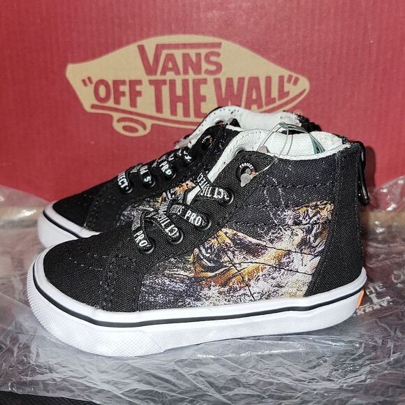 VANS Sk8-Hi Zip ProjectCAT Protect Tigers Discovery Rare ComfyCush Shoes Size 5 - Picture 1 of 11
